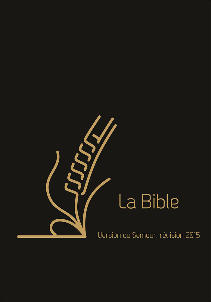 Bible du Semeur 2015, noire, cuir, avec onglets