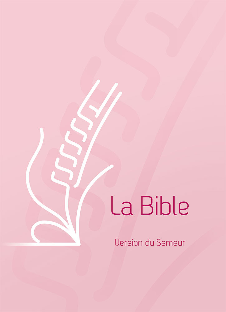 La Bible - Version du Semeur 2015, rigide rose, tranche blanche