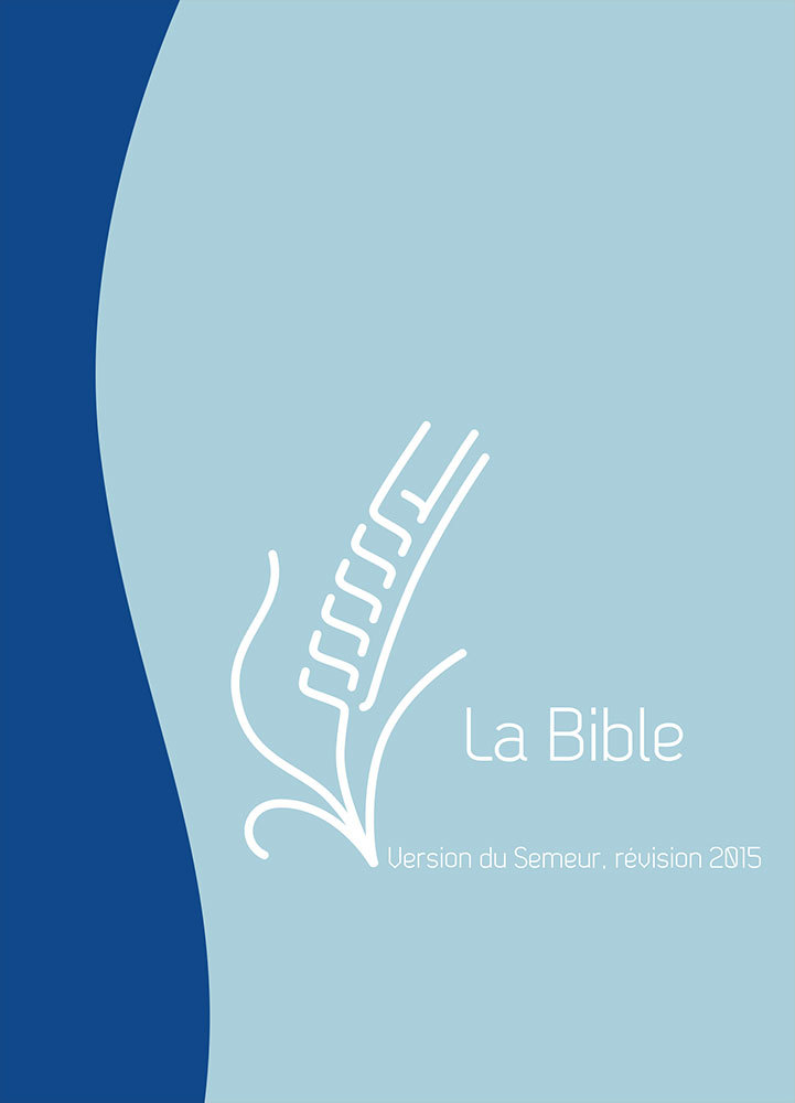 Bible du Semeur 2015, bleue, avec tranche blanche