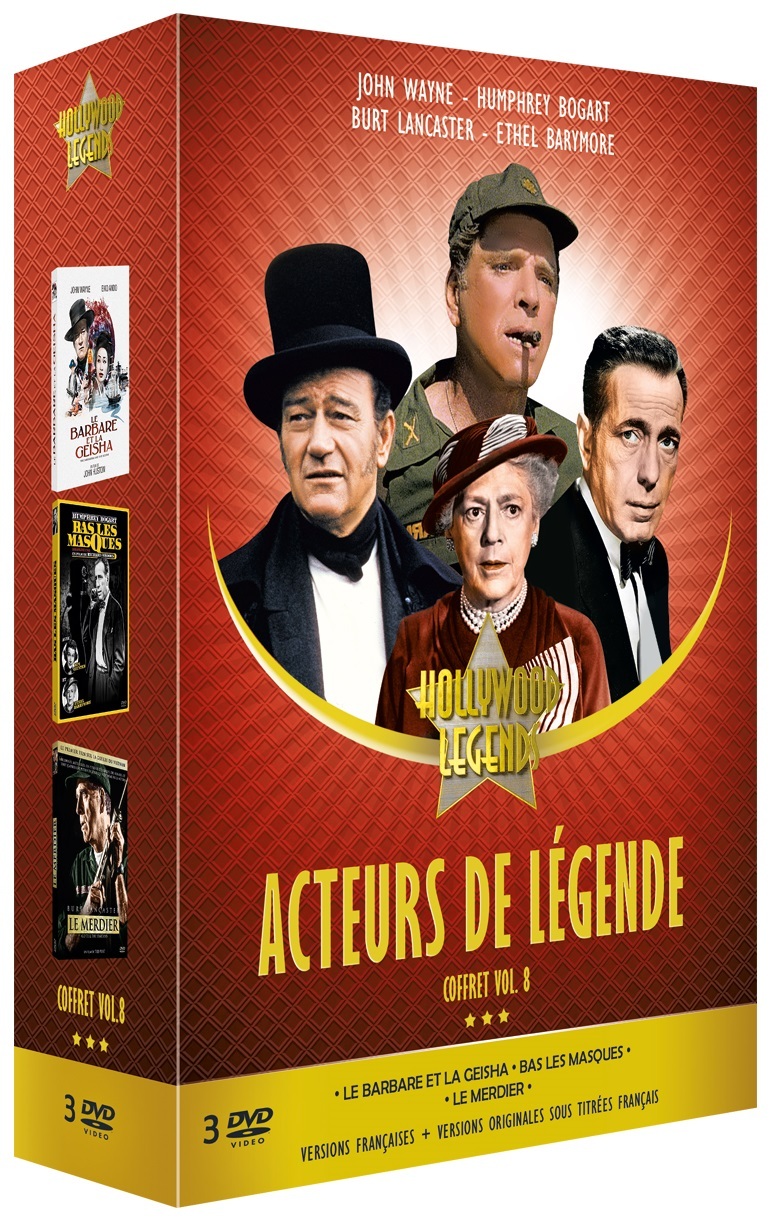 ACTEURS DE LEGENDE VOL. 8 (LE BARBARE ET LA GEISHA - DIEU SEUL LE SAIT - LE MERDIER)