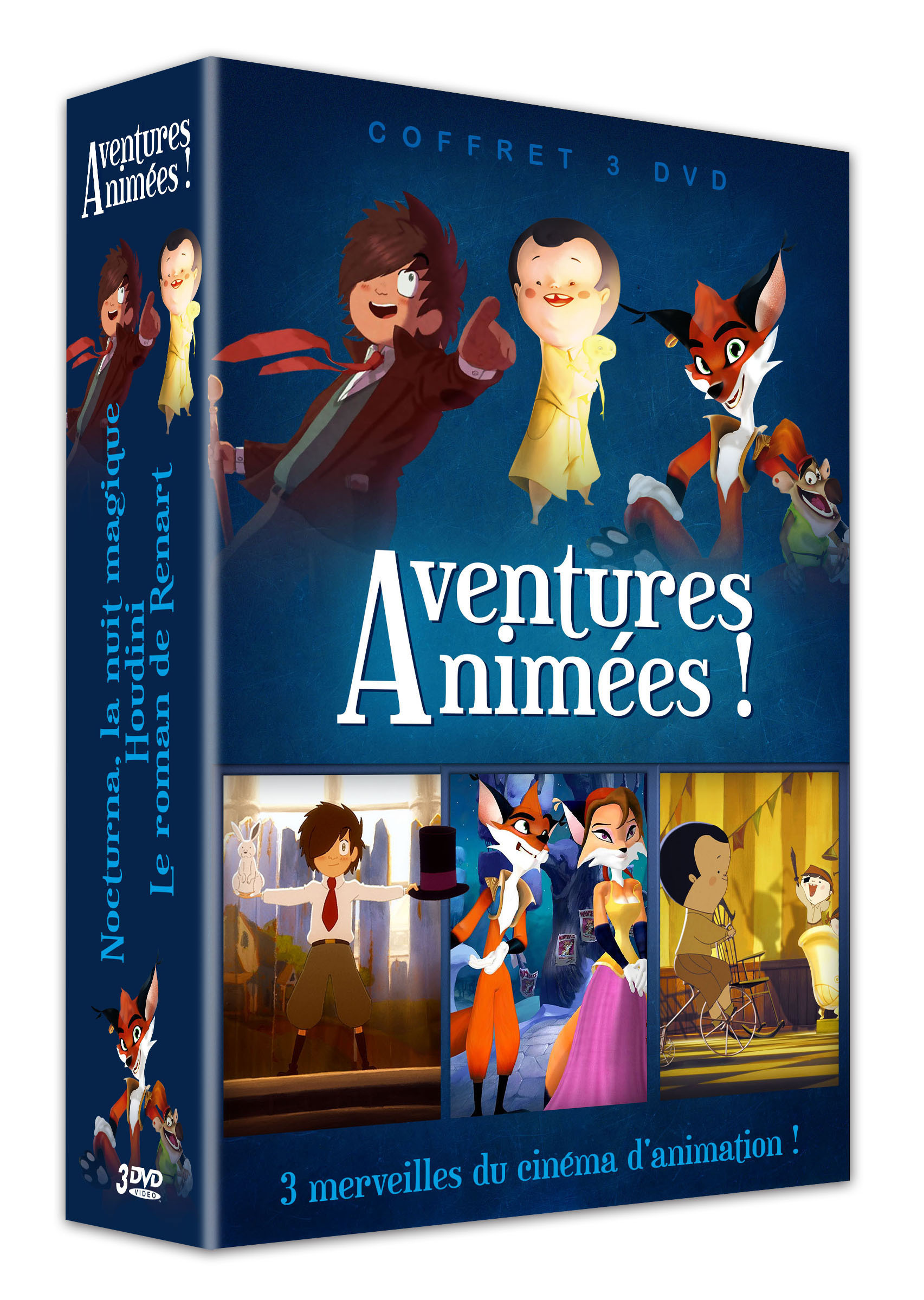 AVENTURES ANIMEES - 3 DVD