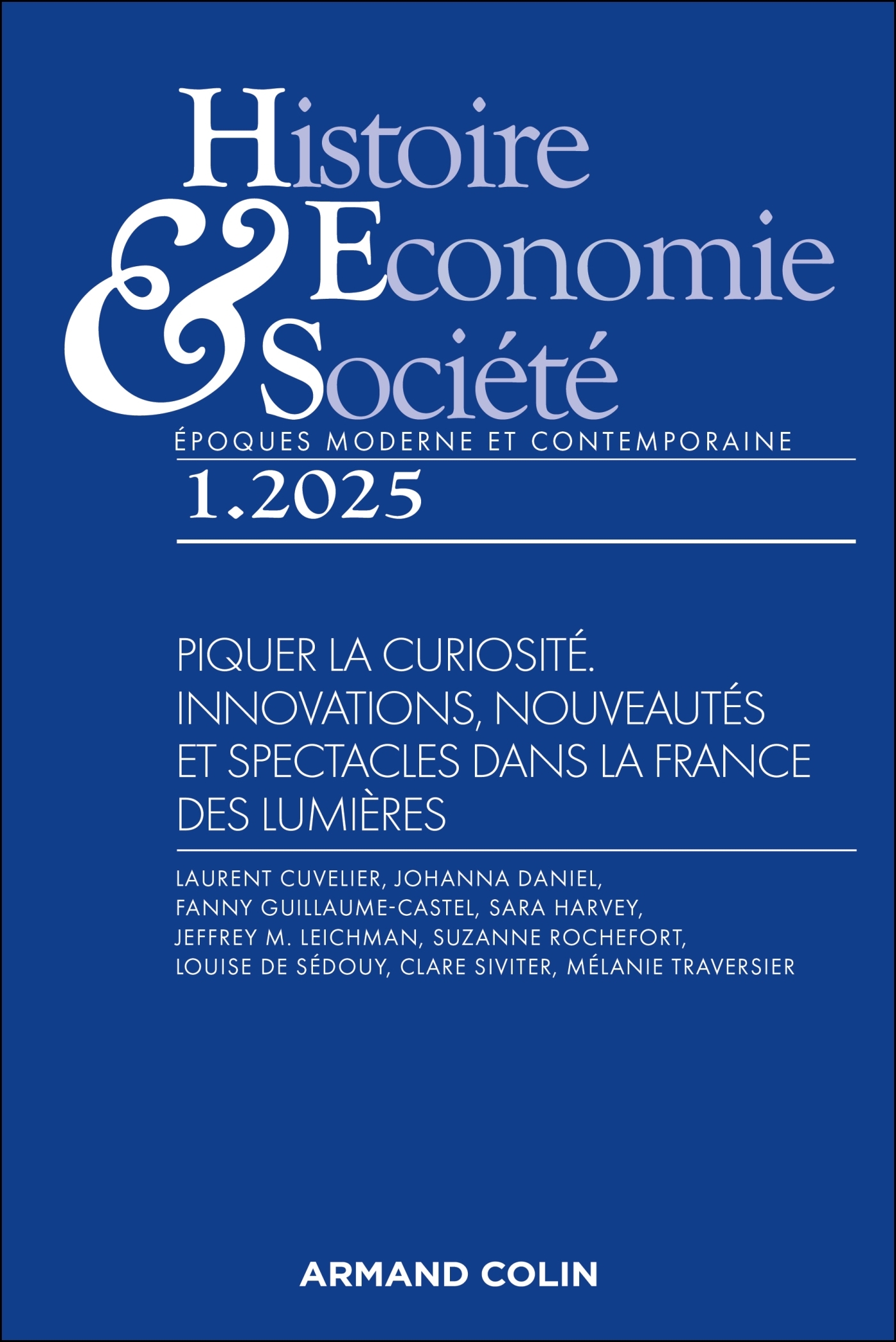Histoire, Economie et Société 1/2025