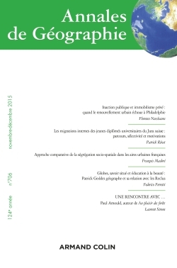 Annales de géographie N° 706 (6/2015) Varia