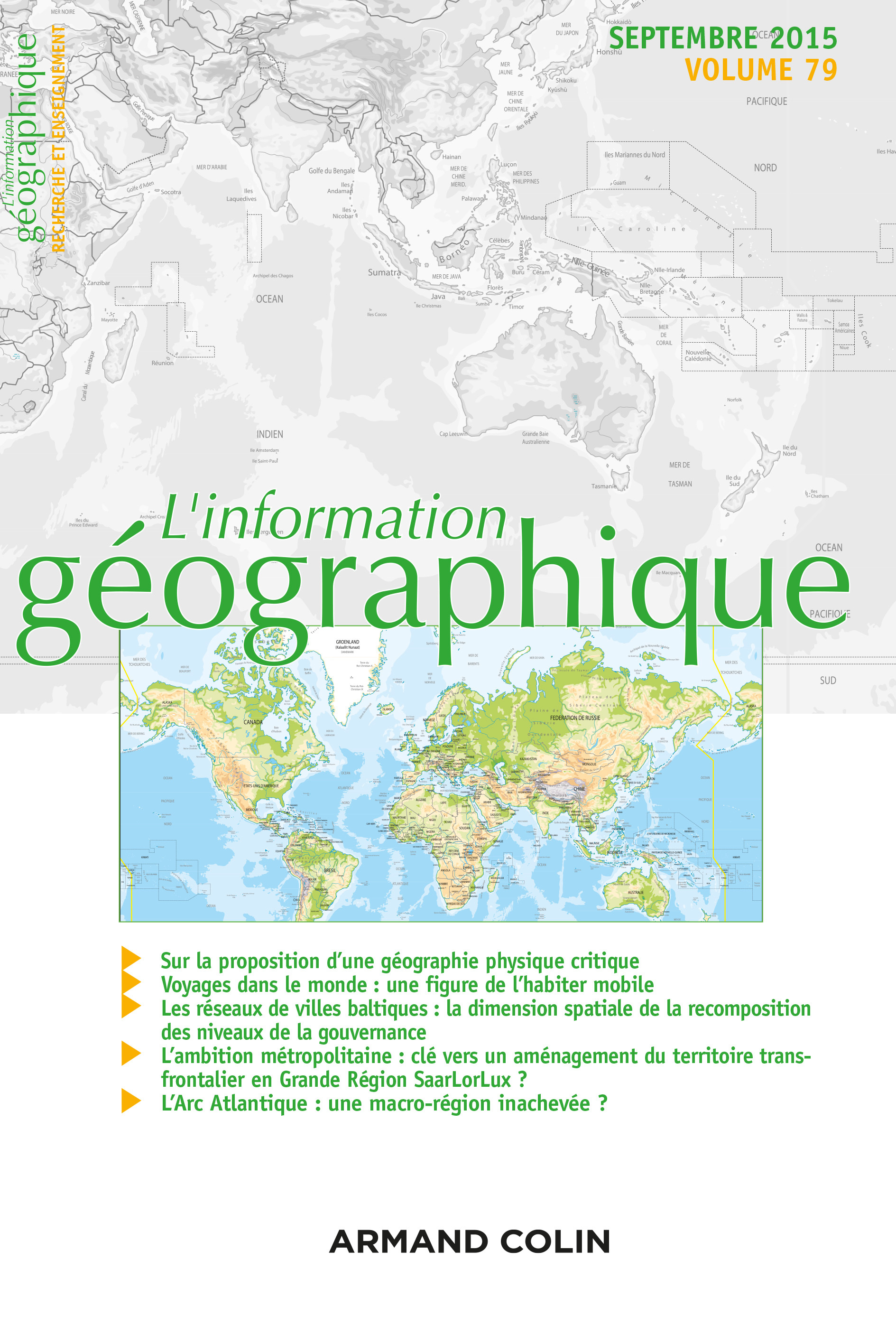 L'information géographique - Vol. 79 (3/2015) Varia