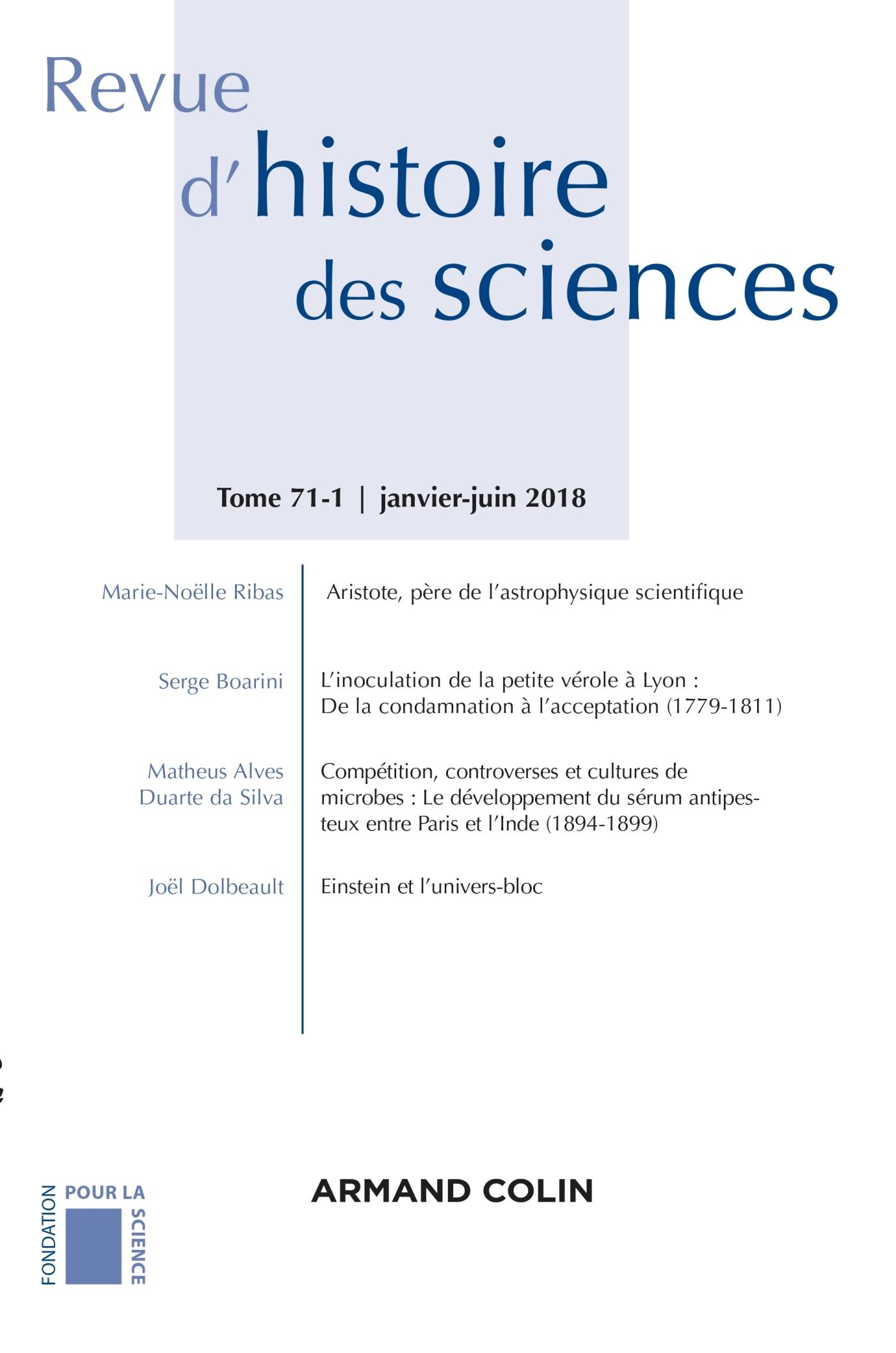 Revue d'histoire des sciences (1/2018) Sciences, pouvoirs et culture matérielle : Le laboratoire dan