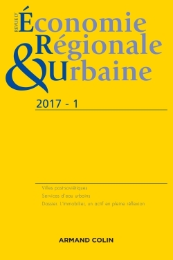 Revue d'économie régionale et urbaine n° 1/2017 Varia
