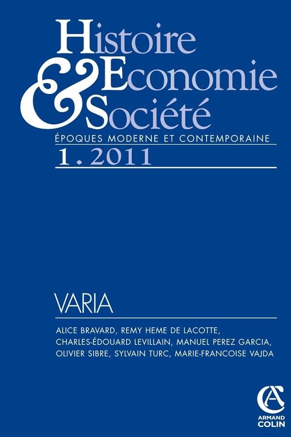 Histoire, économie & société (1/2011)