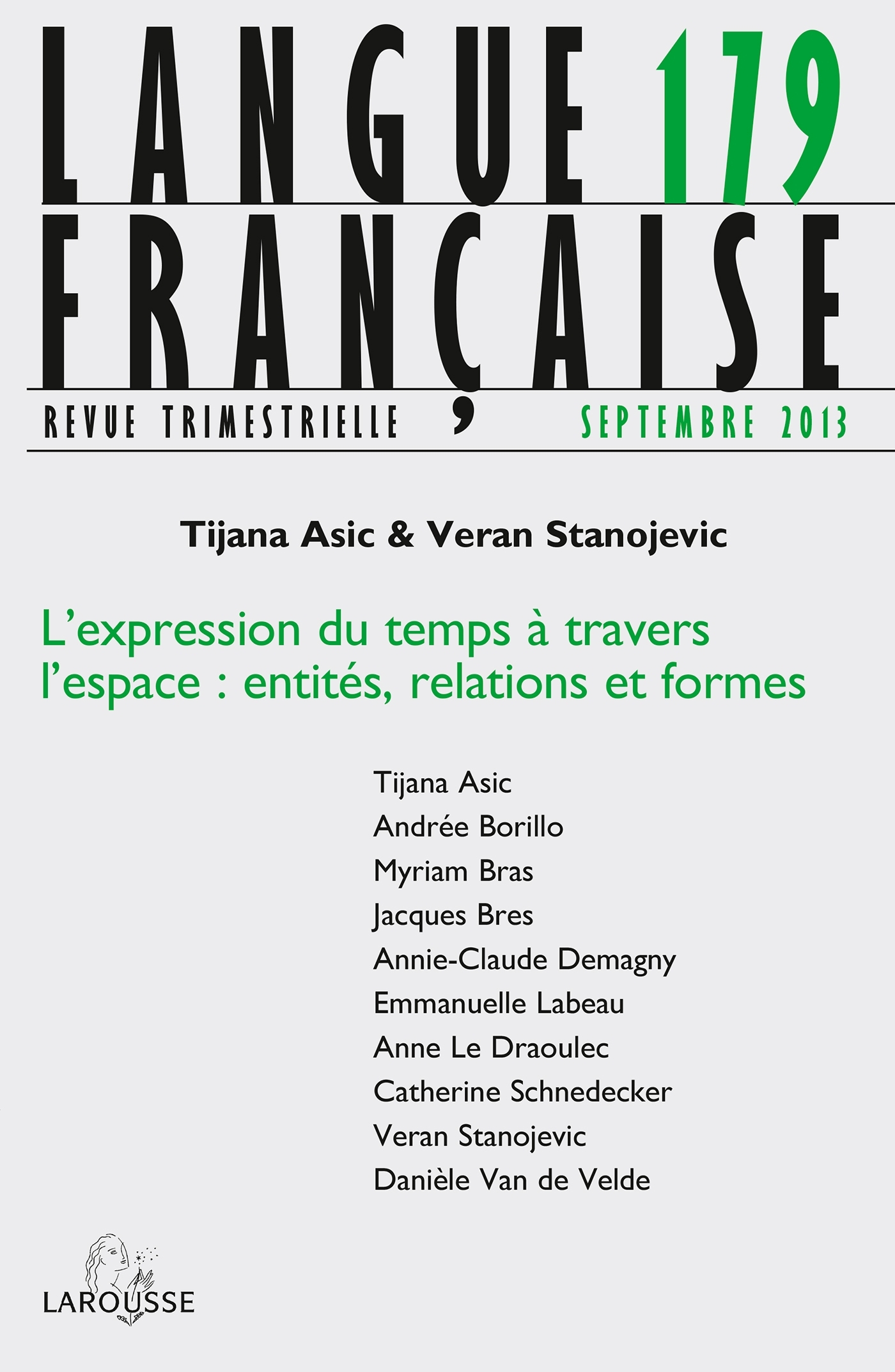 Langue française n° 179 (3/2013)