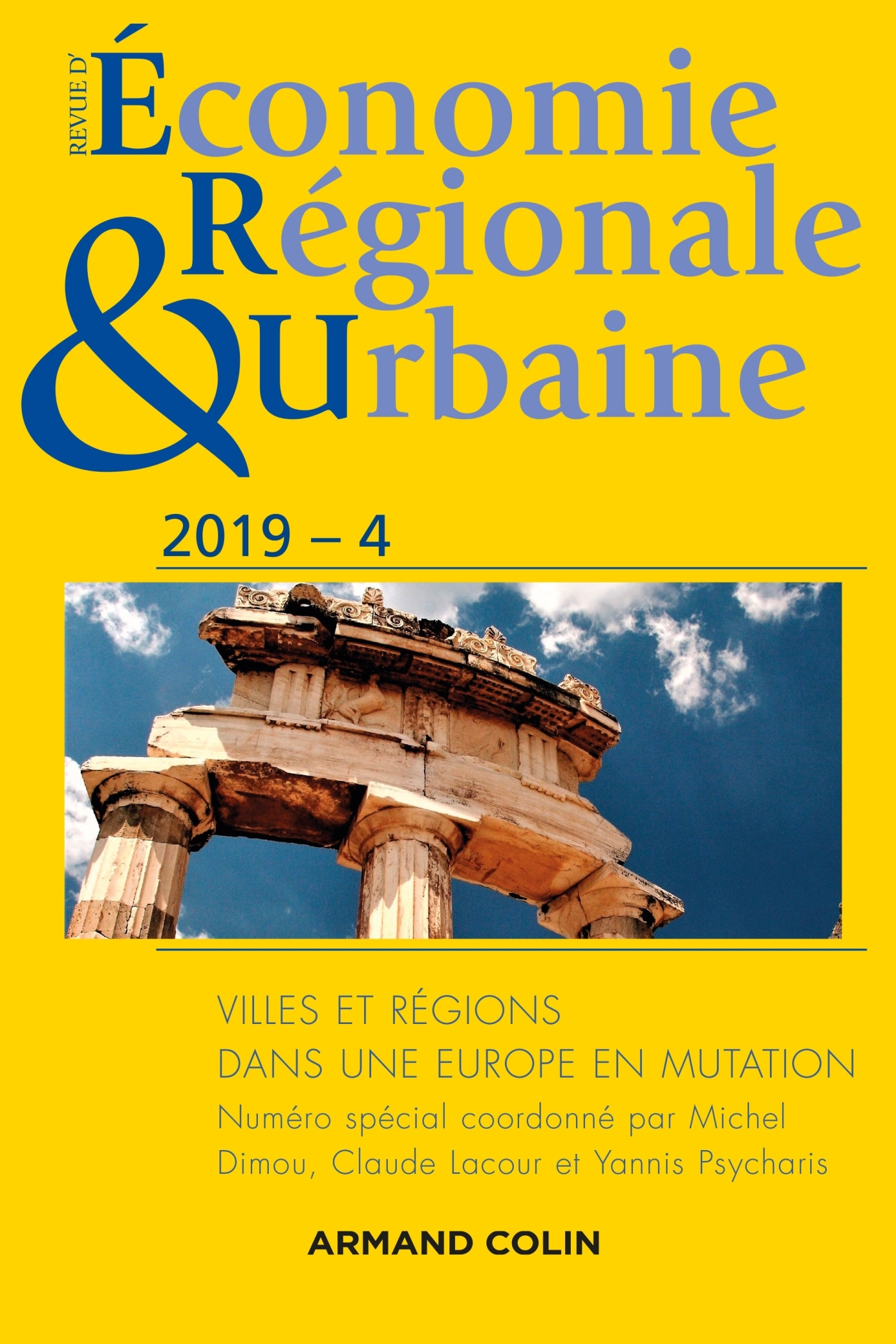Revue d'économie régionale et urbaine n° 4/2019 Villes et régions dans une Europe en mutation