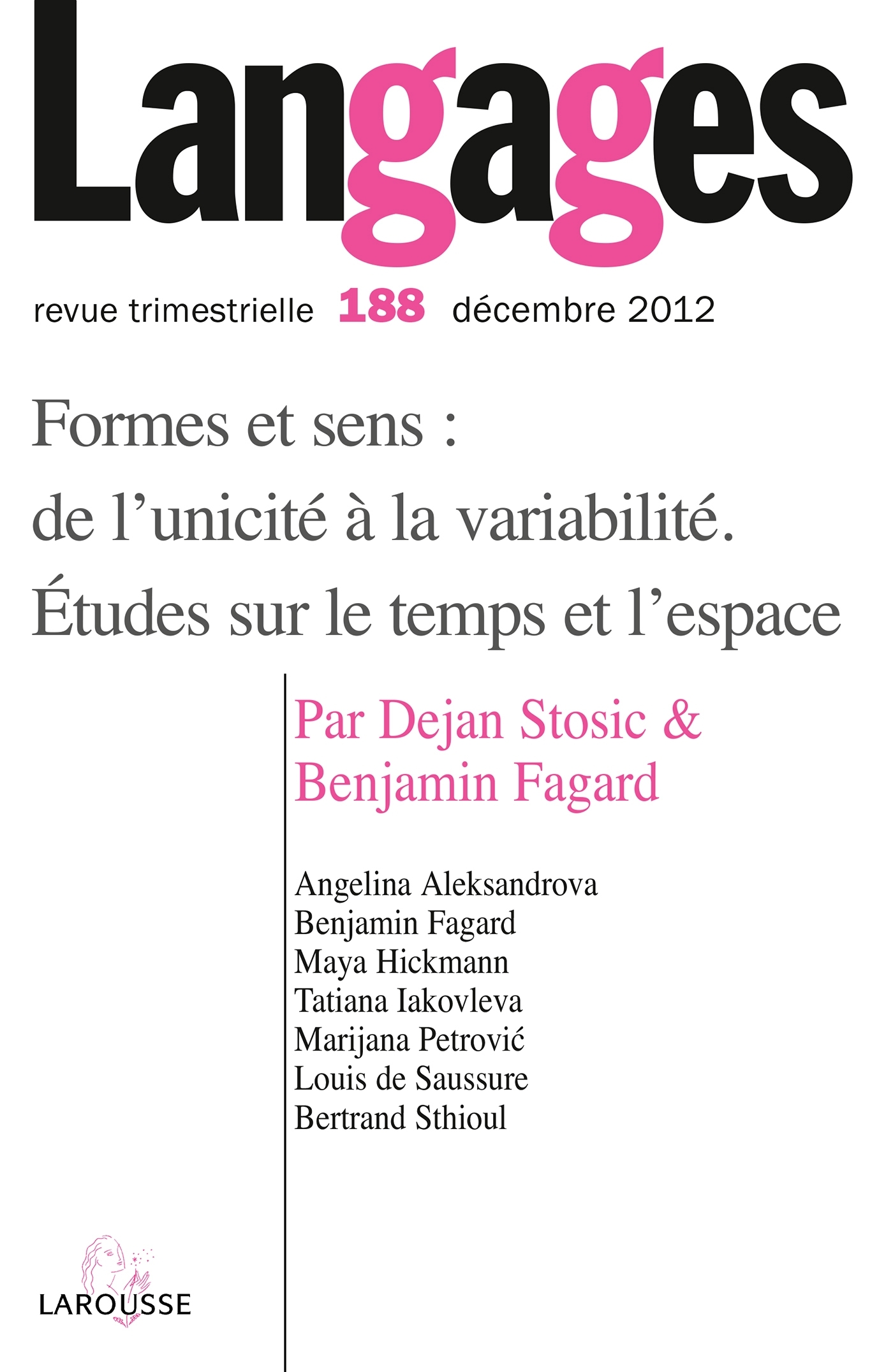 Langages n° 188 (4/2012)