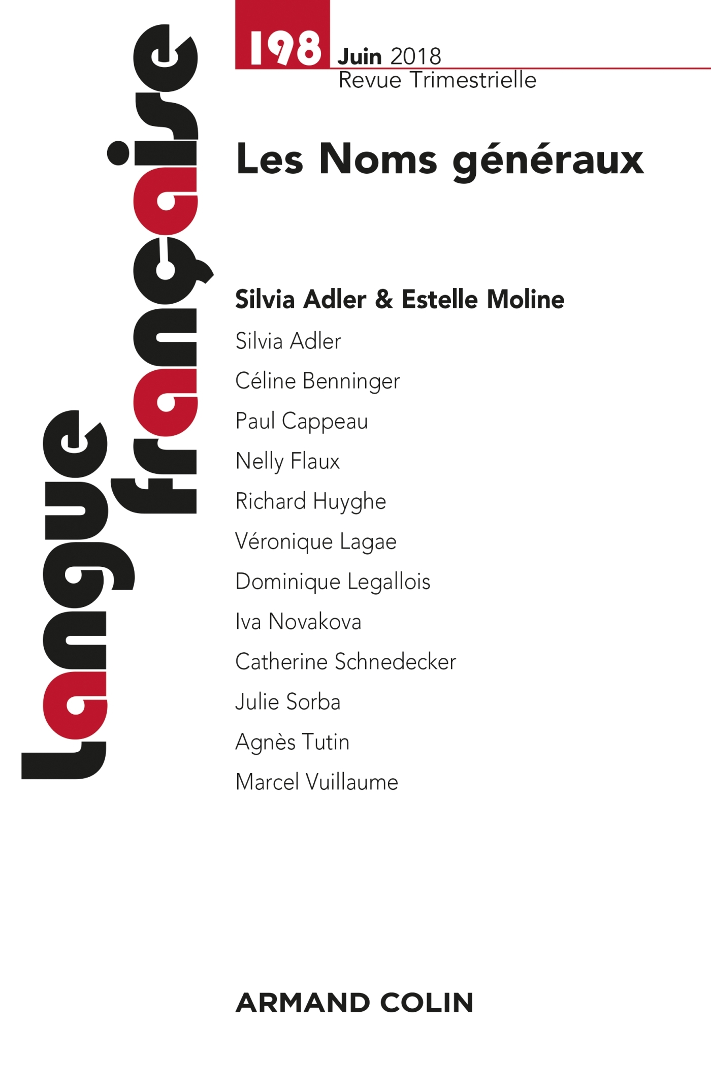 Langue française n° 198 (2/2018) Noms généraux