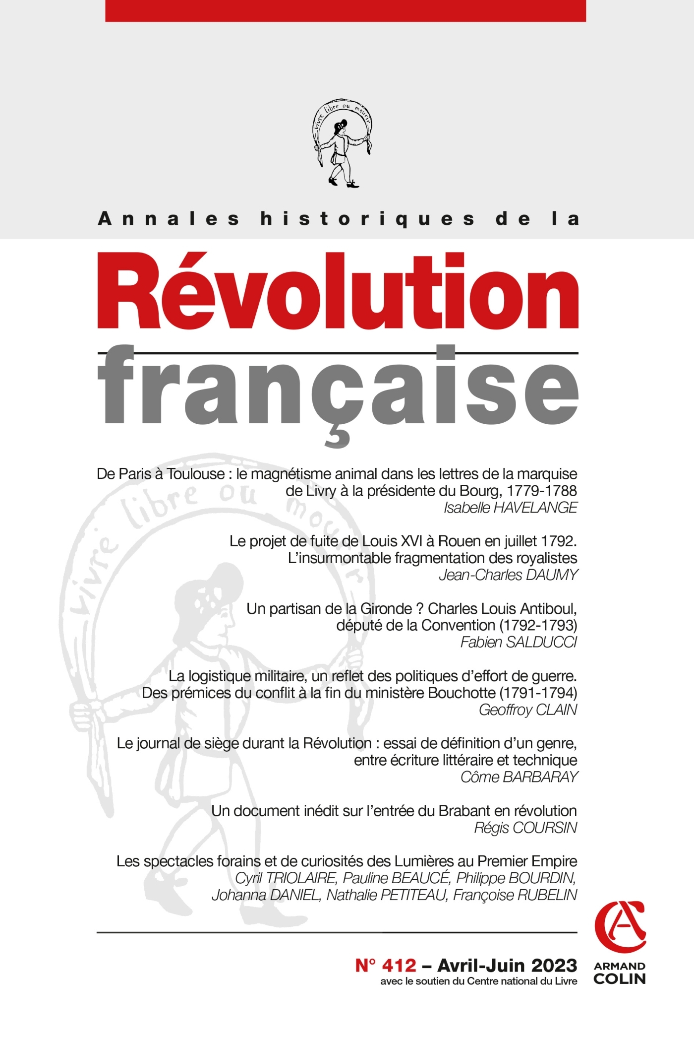 Annales historiques de la Révolution française Nº412 2/2023