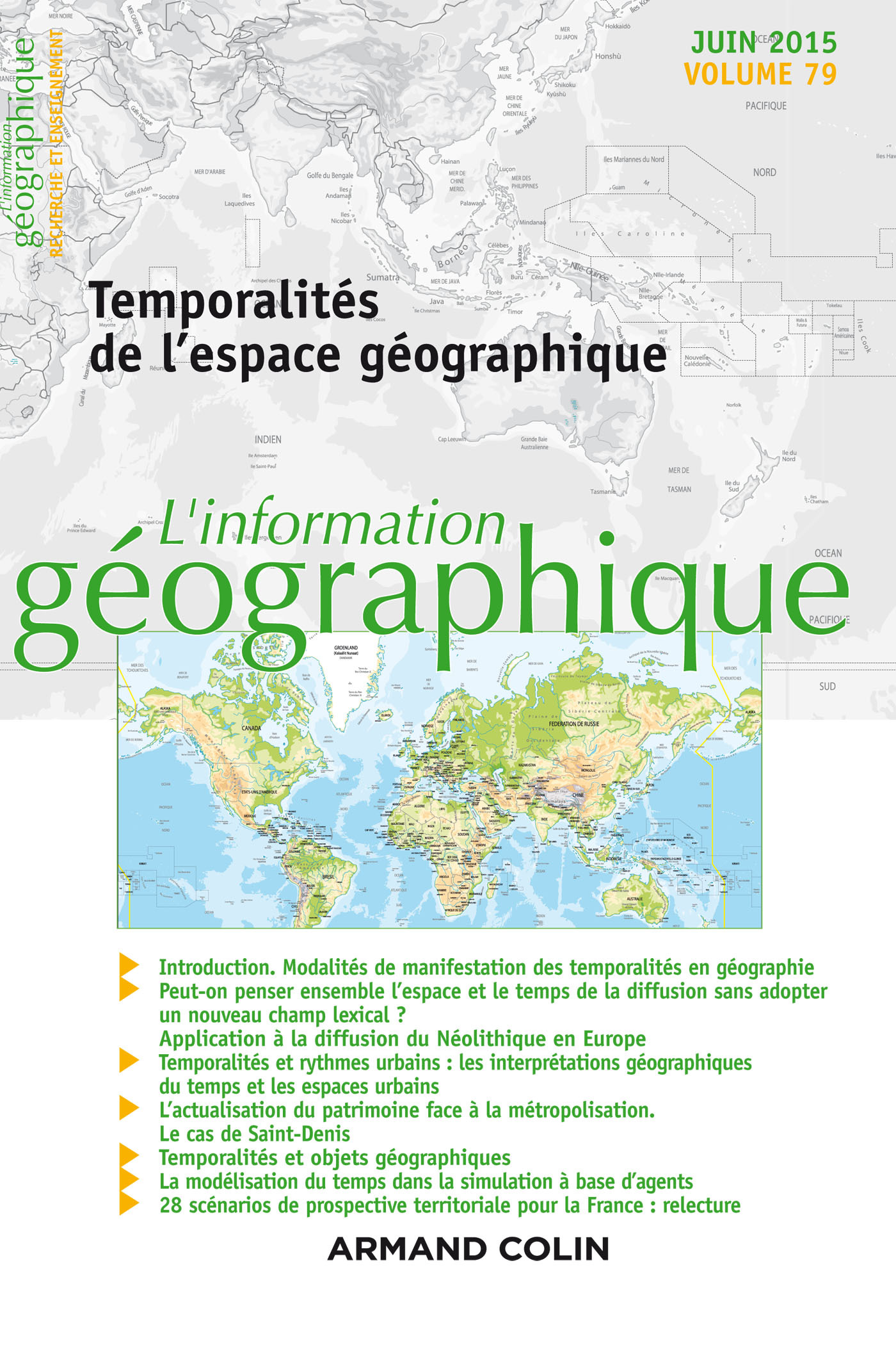 L'information géographique - Vol. 79 (2/2015) Temporalités de l'espace géographique