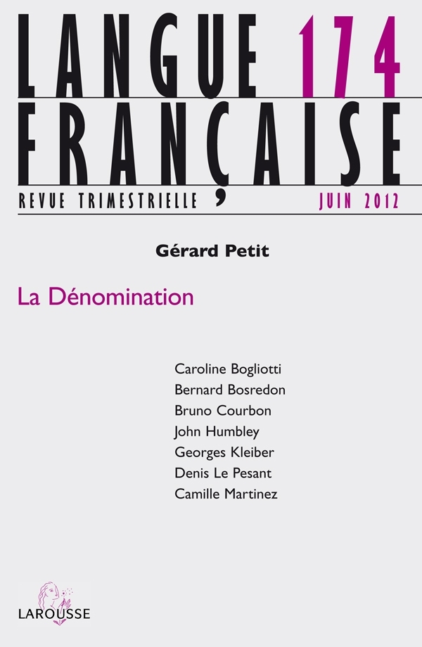 Langue française n° 174 (2/2012)