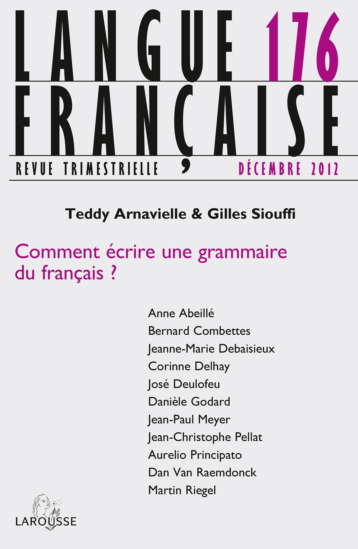 Langue française n° 176 (4/2012)