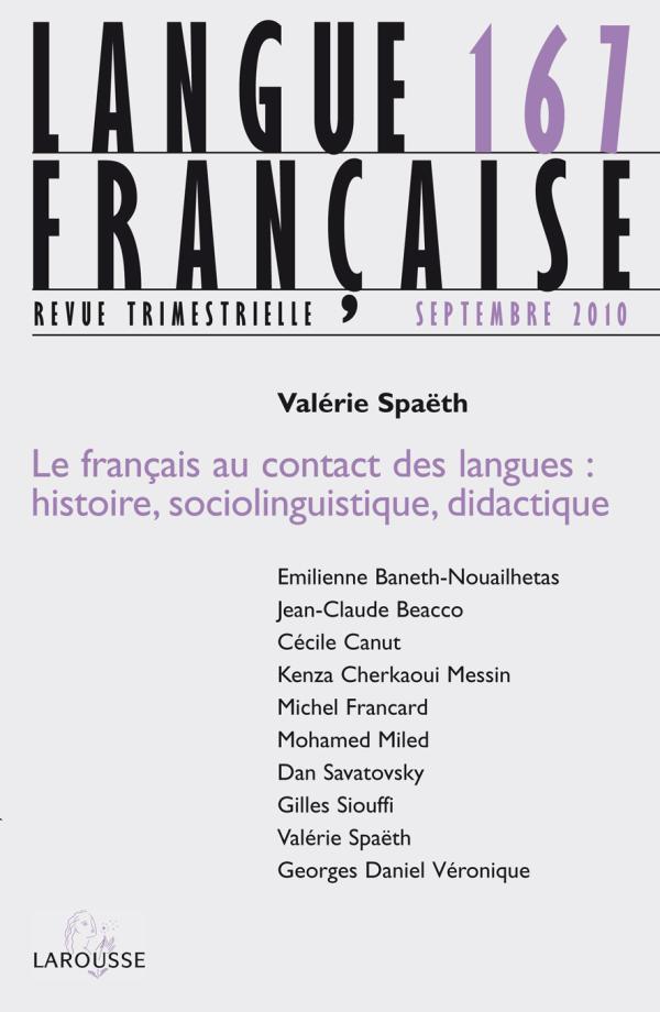 Langue française n° 167 (3/2010)