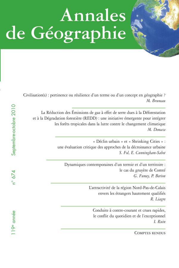 Annales de Géographie n° 674 (4/2010)