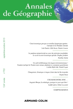 Annales de Géographie n° 705 (5/2015) Varia