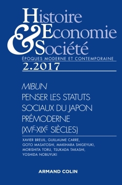 Histoire, Économie & Société (2/2017) Penser les statuts sociaux du Japon prémoderne (XVIe-XIXe sièc
