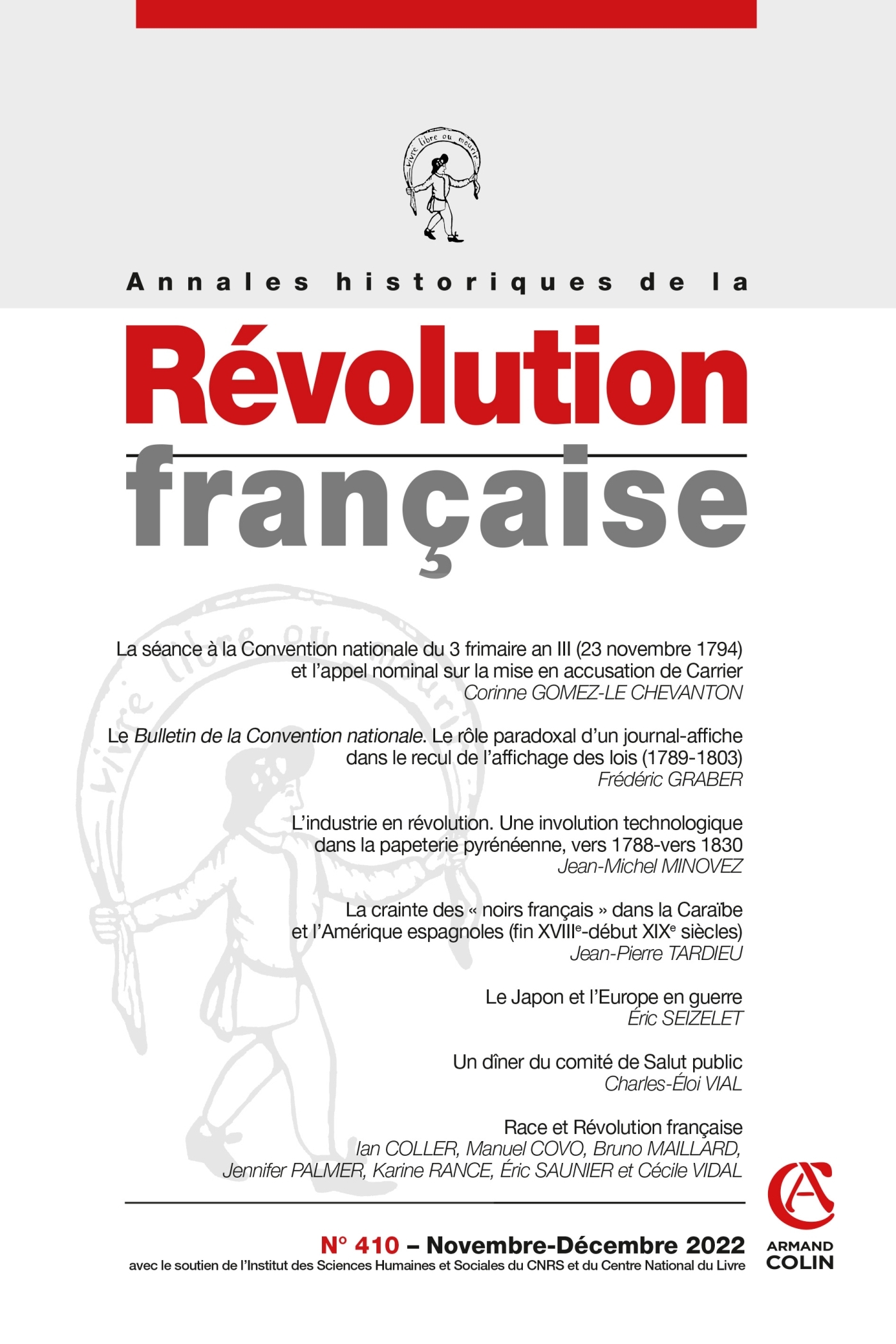 Annales historiques de la Révolution française Nº410 4/2022 Varia