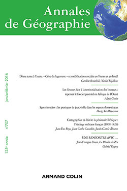 Annales de géographie n° 707 (1/2016) Varia