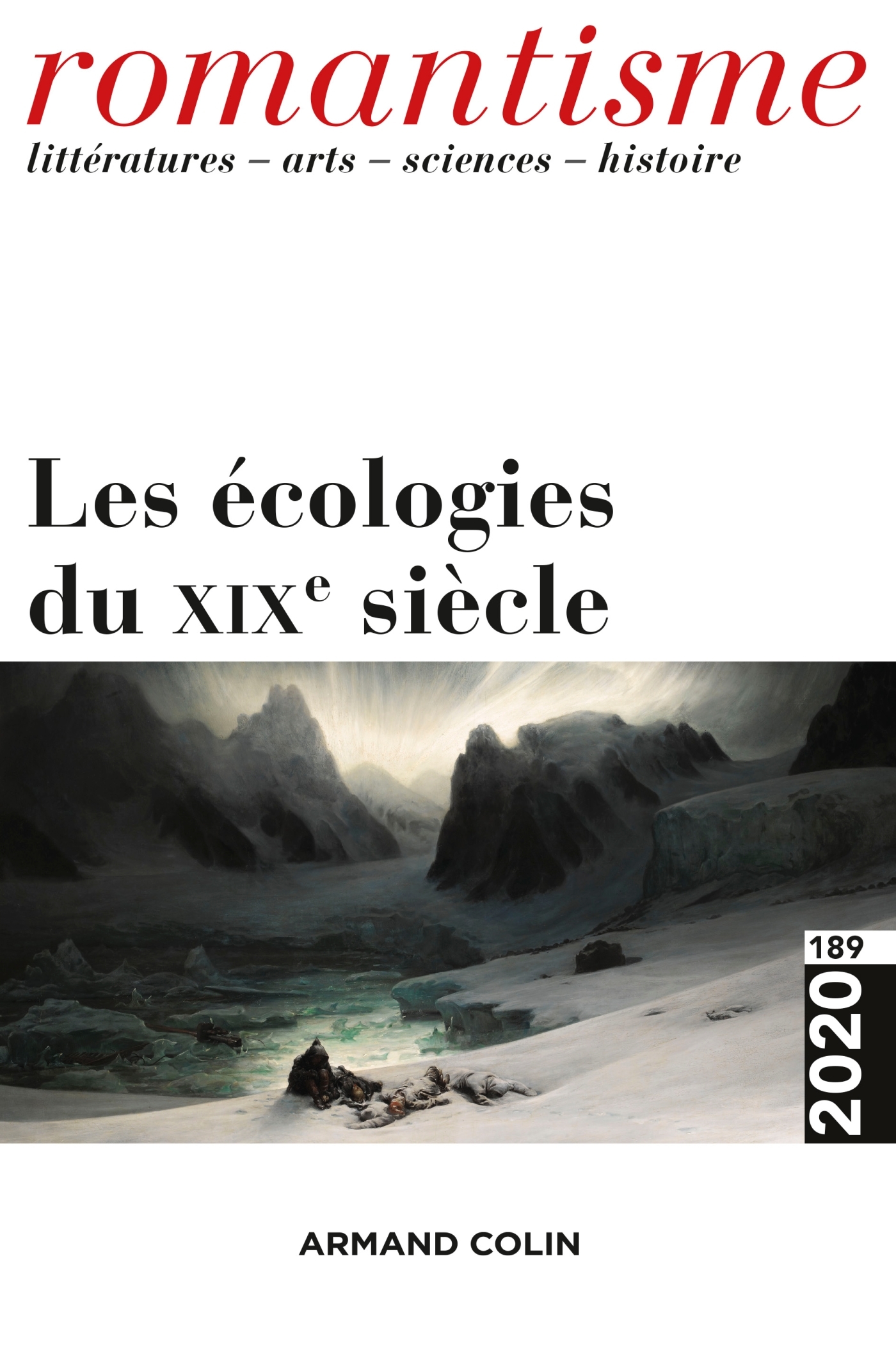 Romantisme N°189 3/2020 Les écologies au XIXe siècle