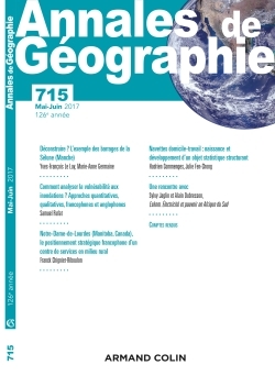 Annales de géographie n° 715 (3/2017) Varia