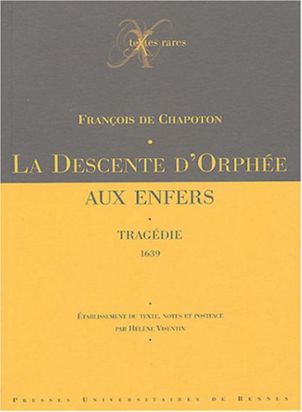 DESCENTE D ORPHEE AUX ENFERS