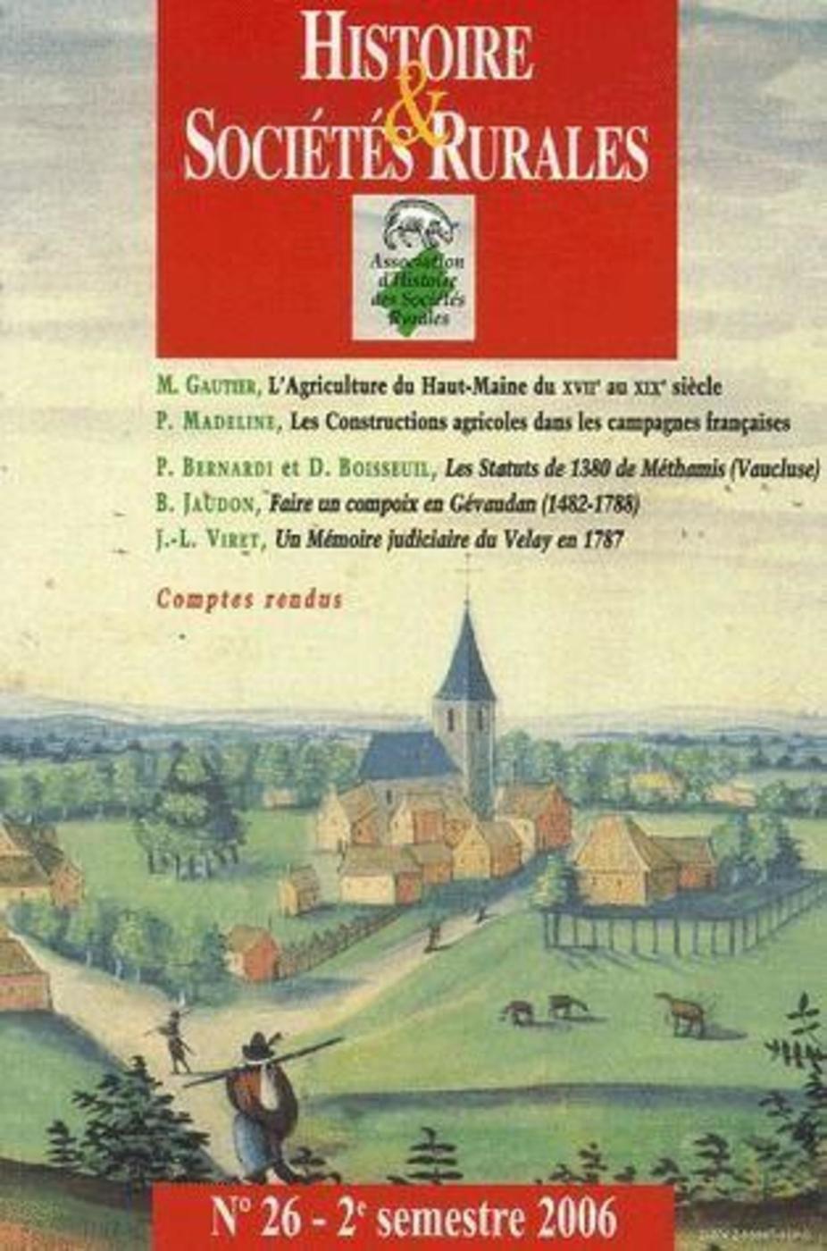 Histoire ET SOCIETES RURALES 26