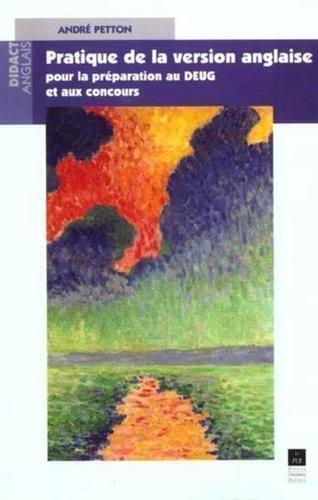 PRATIQUE DE LA VERSION ANGLAISE