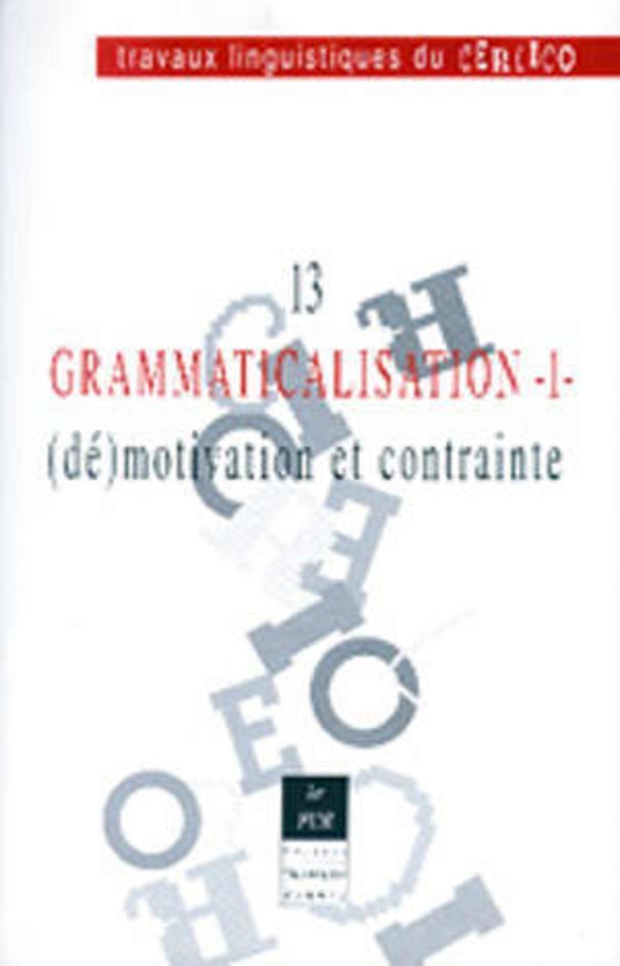 GRAMMATICALISATION I