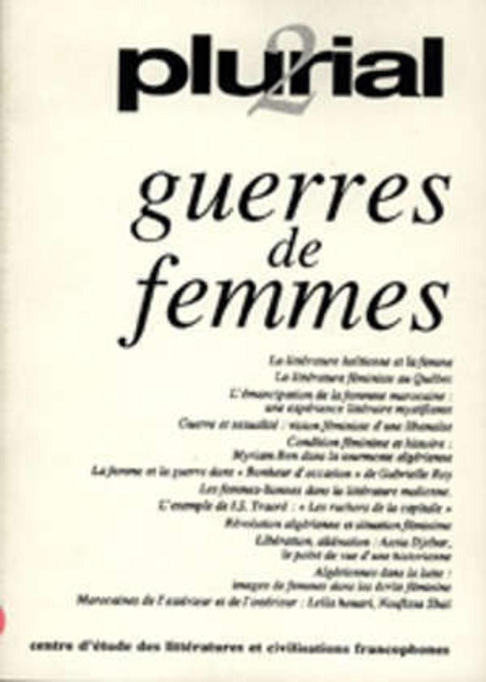 GUERRES DE FEMMES