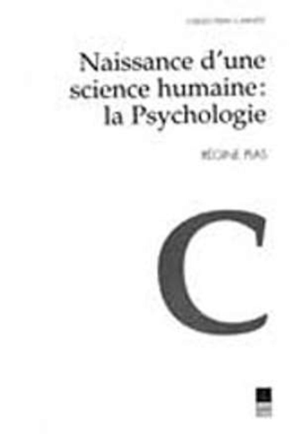 NAISSANCE D UNE SCIENCE HUMAINE LA PSYCHOLOGIE
