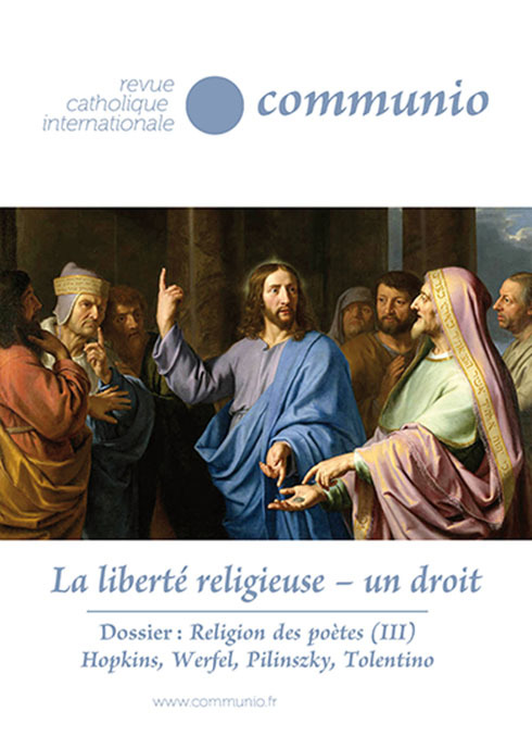 La liberté religieuse un droit Communio no 287/288 mai - août 2023