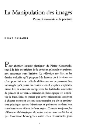 La Manipulation des Images