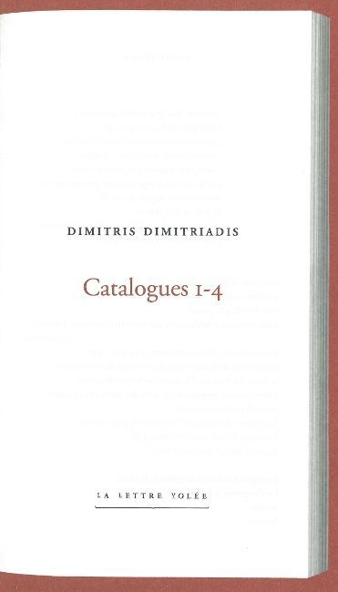 Catalogues I-4