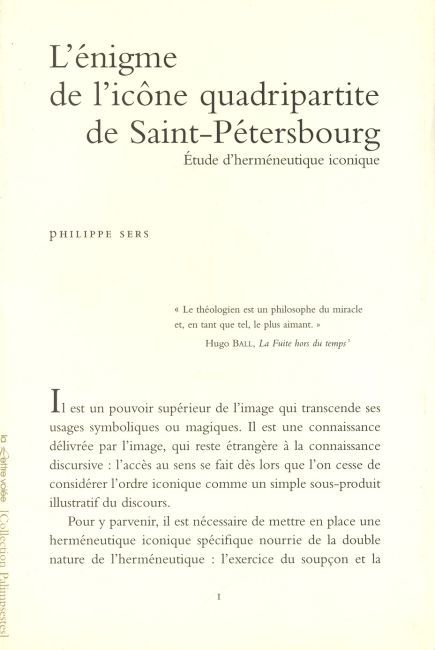 Enigme de l'Icone Quadripartite de St Petersbourg