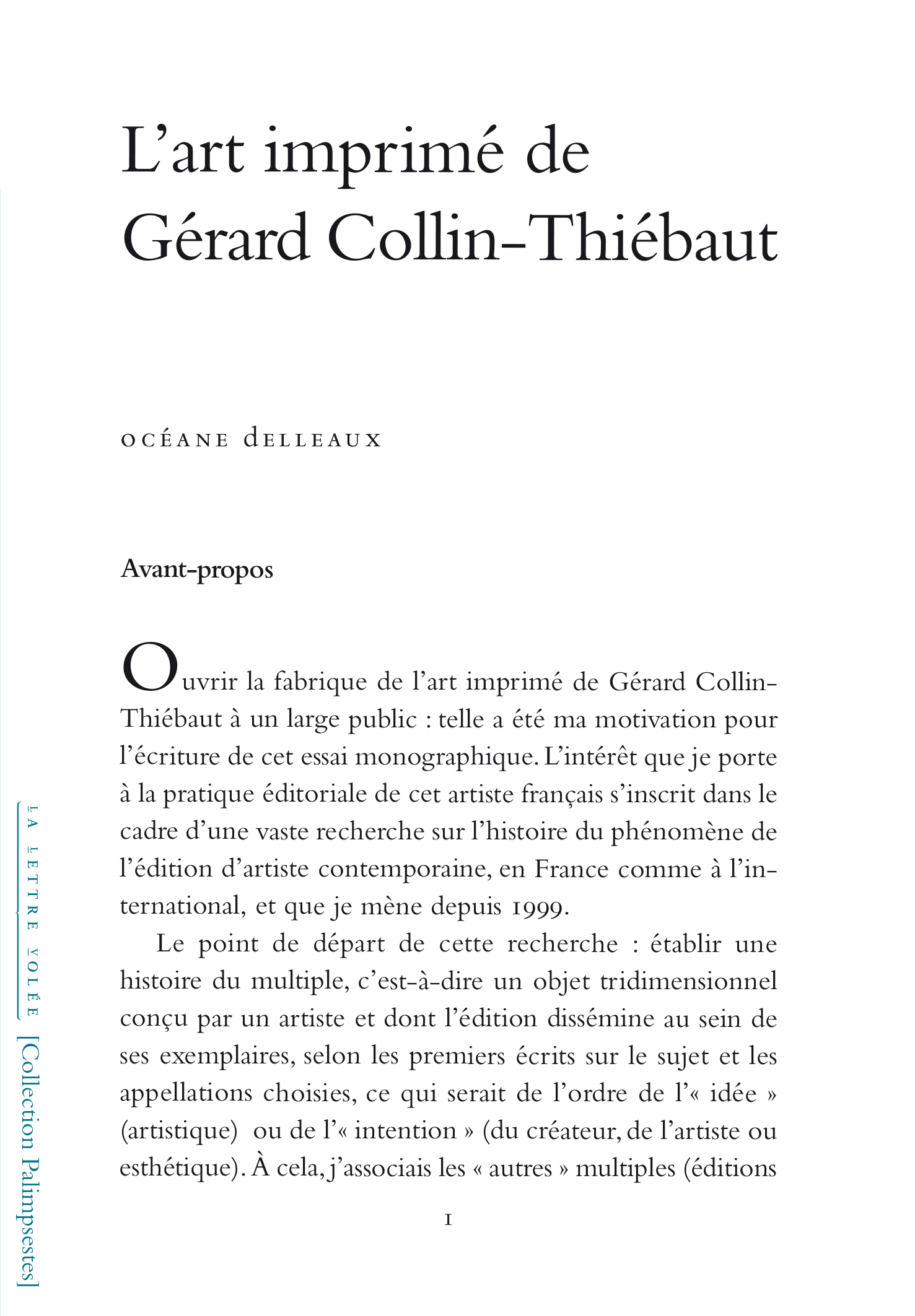L' art imprimé de Gérard Collin-Thiébaut