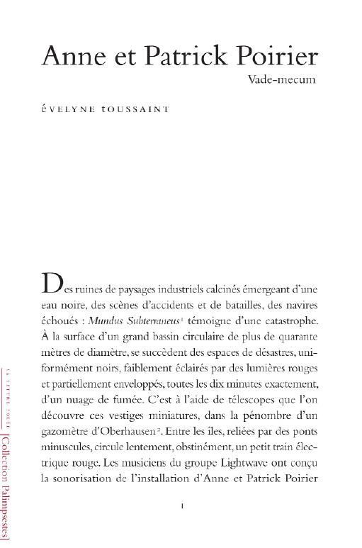 Anne et Patrick Poirier