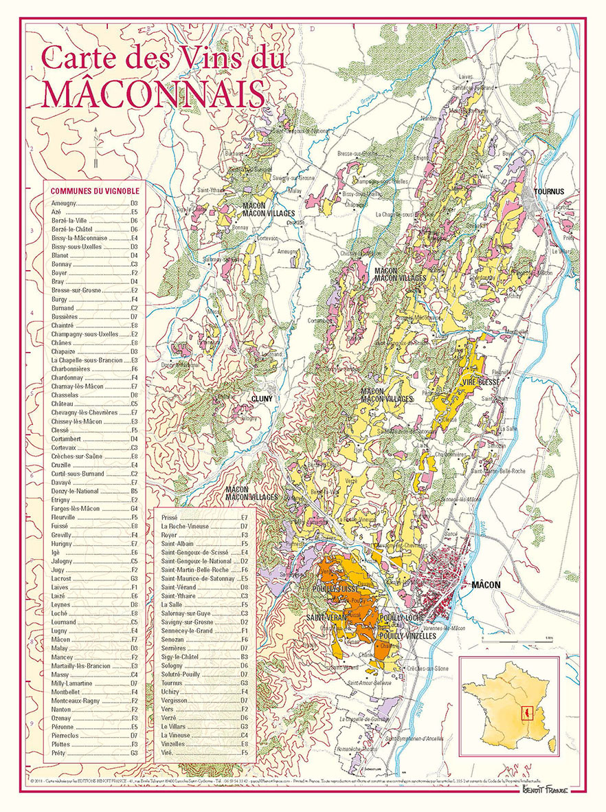 CARTE DES VINS DU MACONNAIS