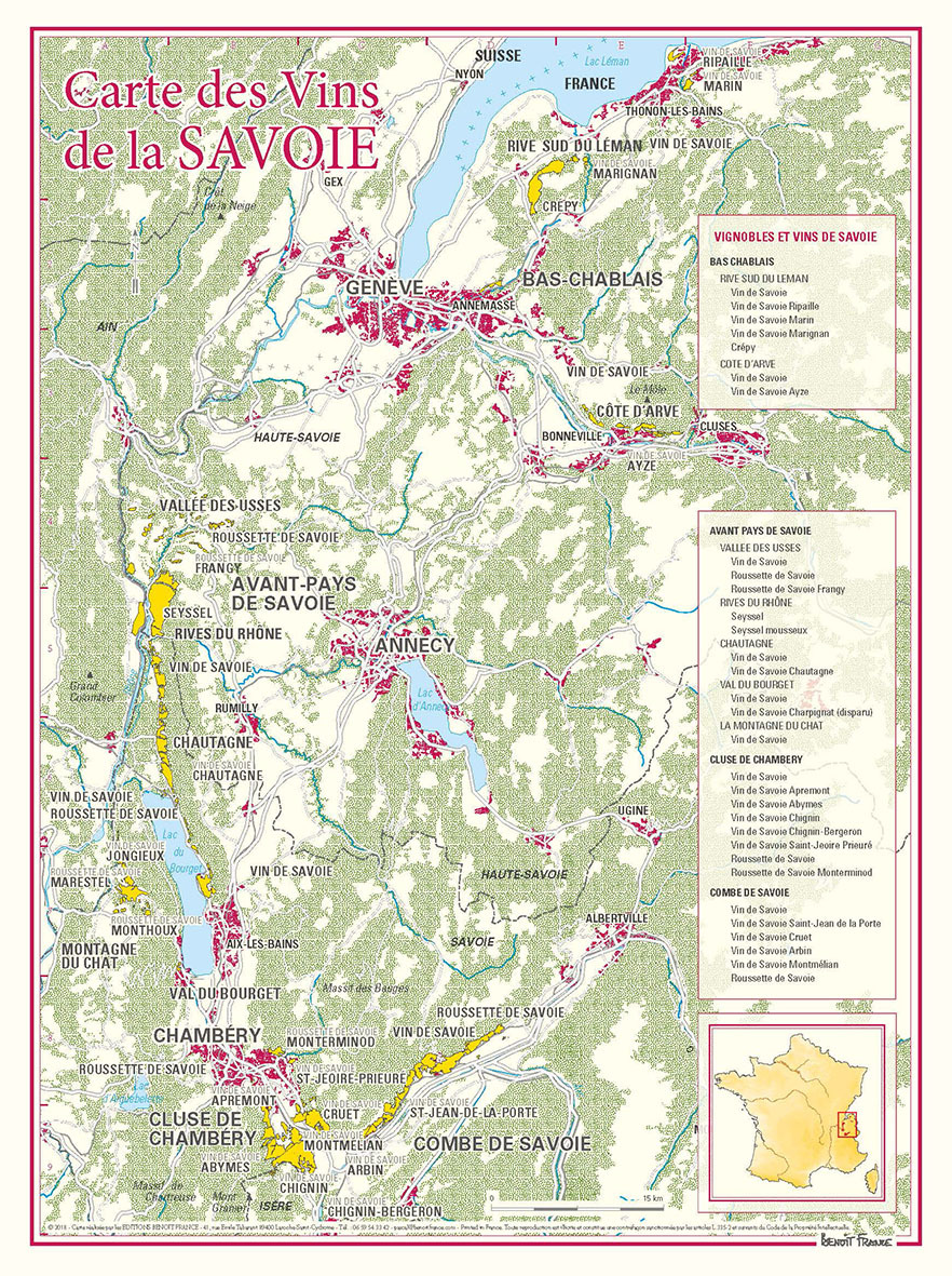 CARTE DES VINS DE LA SAVOIE