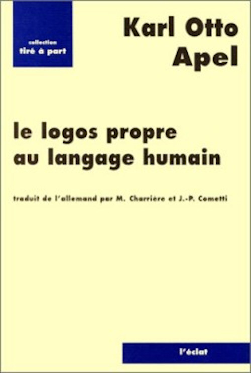 LE LOGOS PROPRE AU LANGAGE HUMAIN