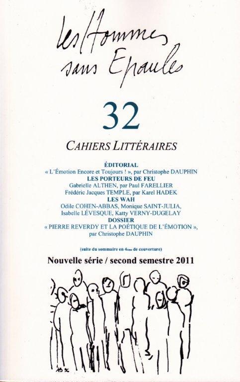 Les Hommes sans Epaules n°32 : Dossier Pierre Reverdy et la poétique de l'émotion