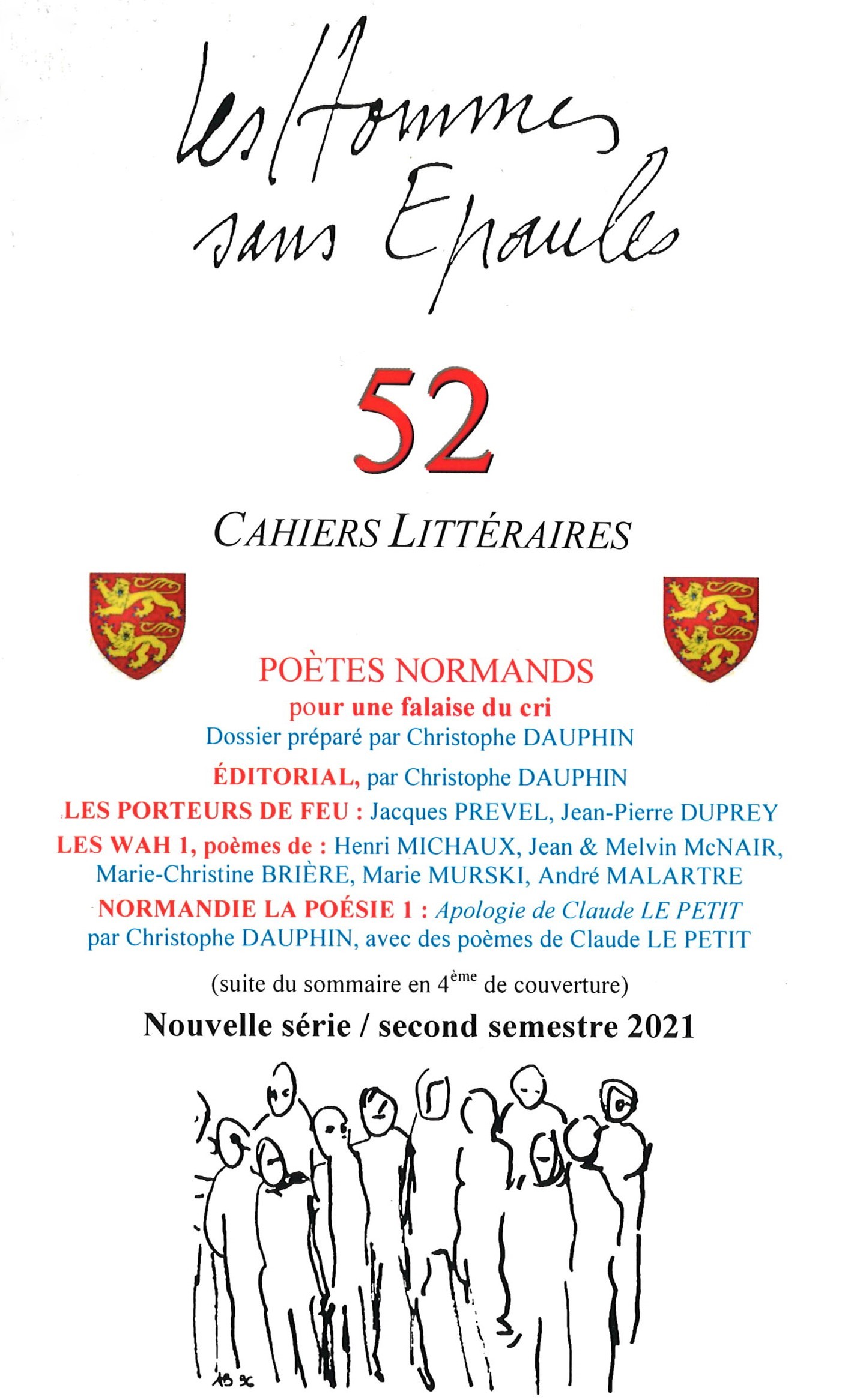 Les Hommes sans Épaules n°52, Dossier Poètes normands pour une falaise du cri