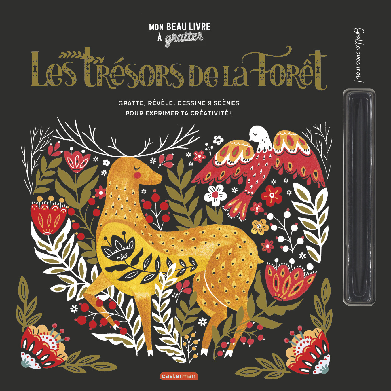 Mon beau livre à gratter - Les Trésors de la Forêt