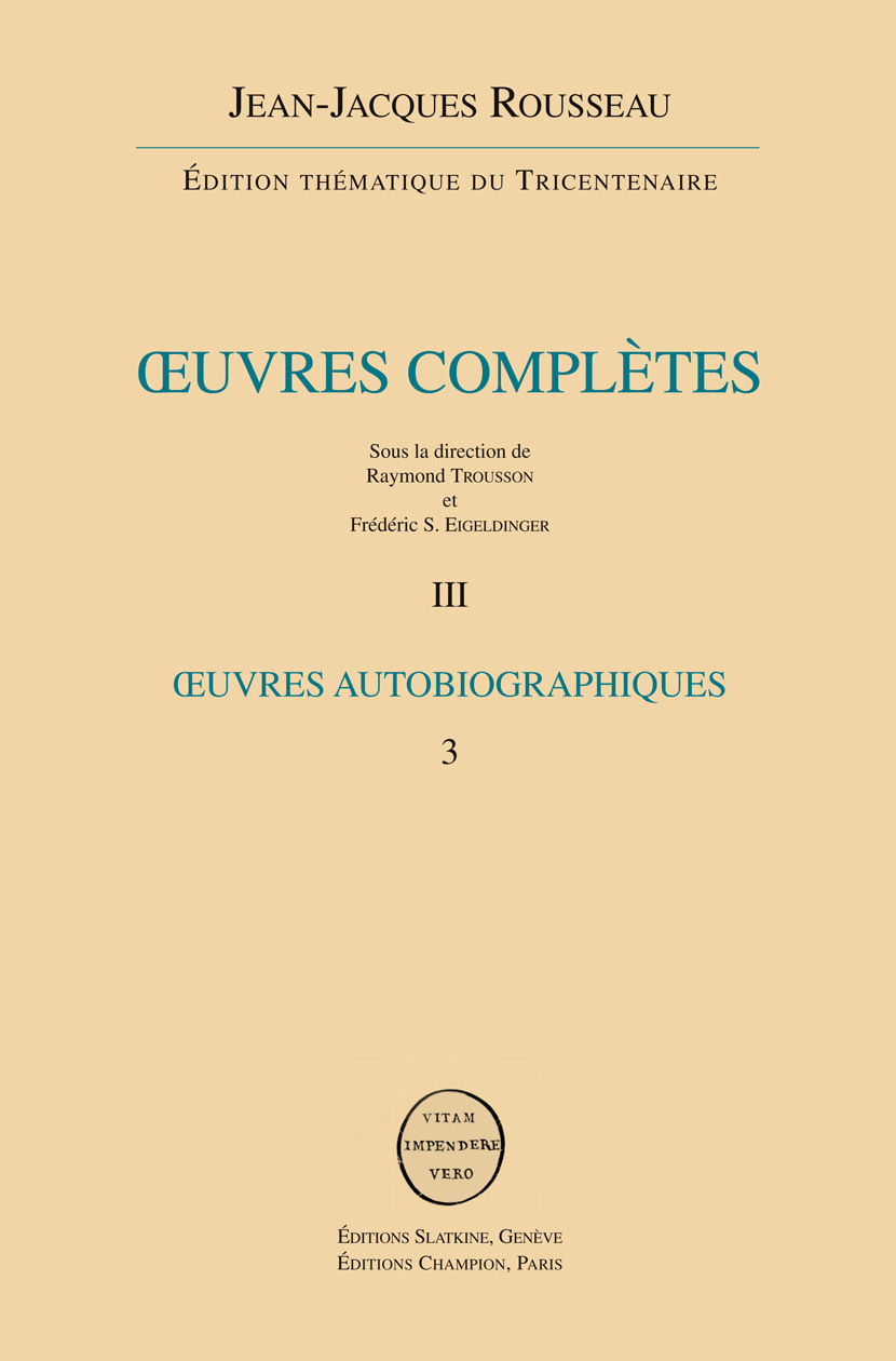 Œuvres autobiographiques