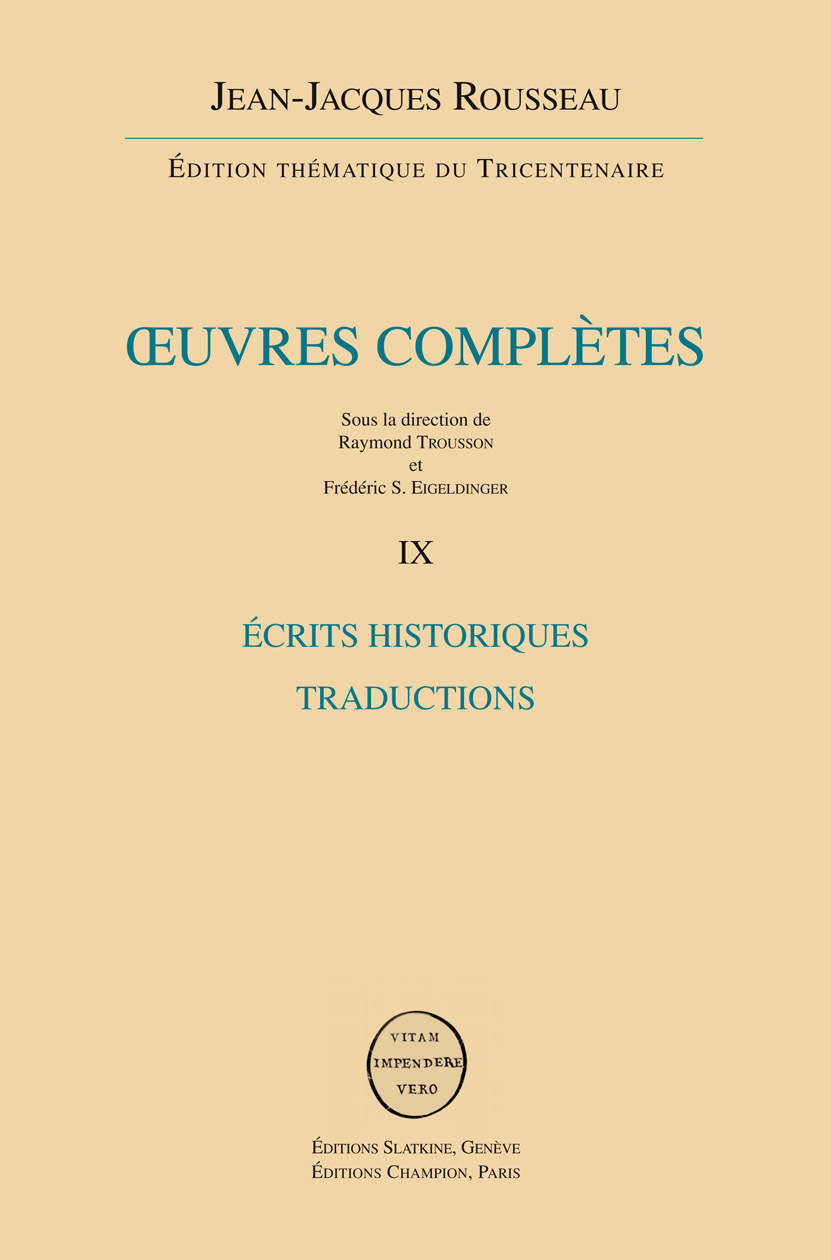 Écrits historiques, scientifiques et traductions