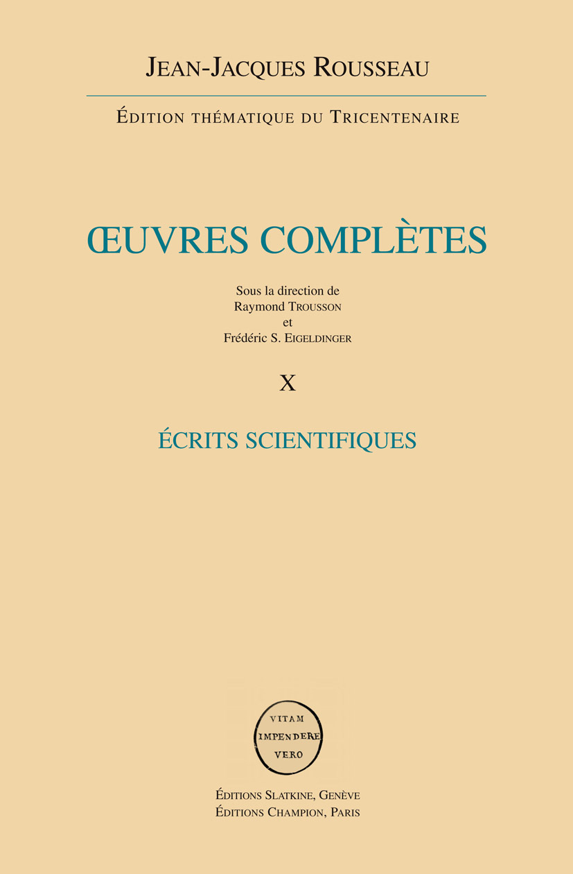 Écrits scientifiques