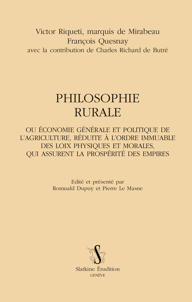 PHILOSOPHIE RURALE