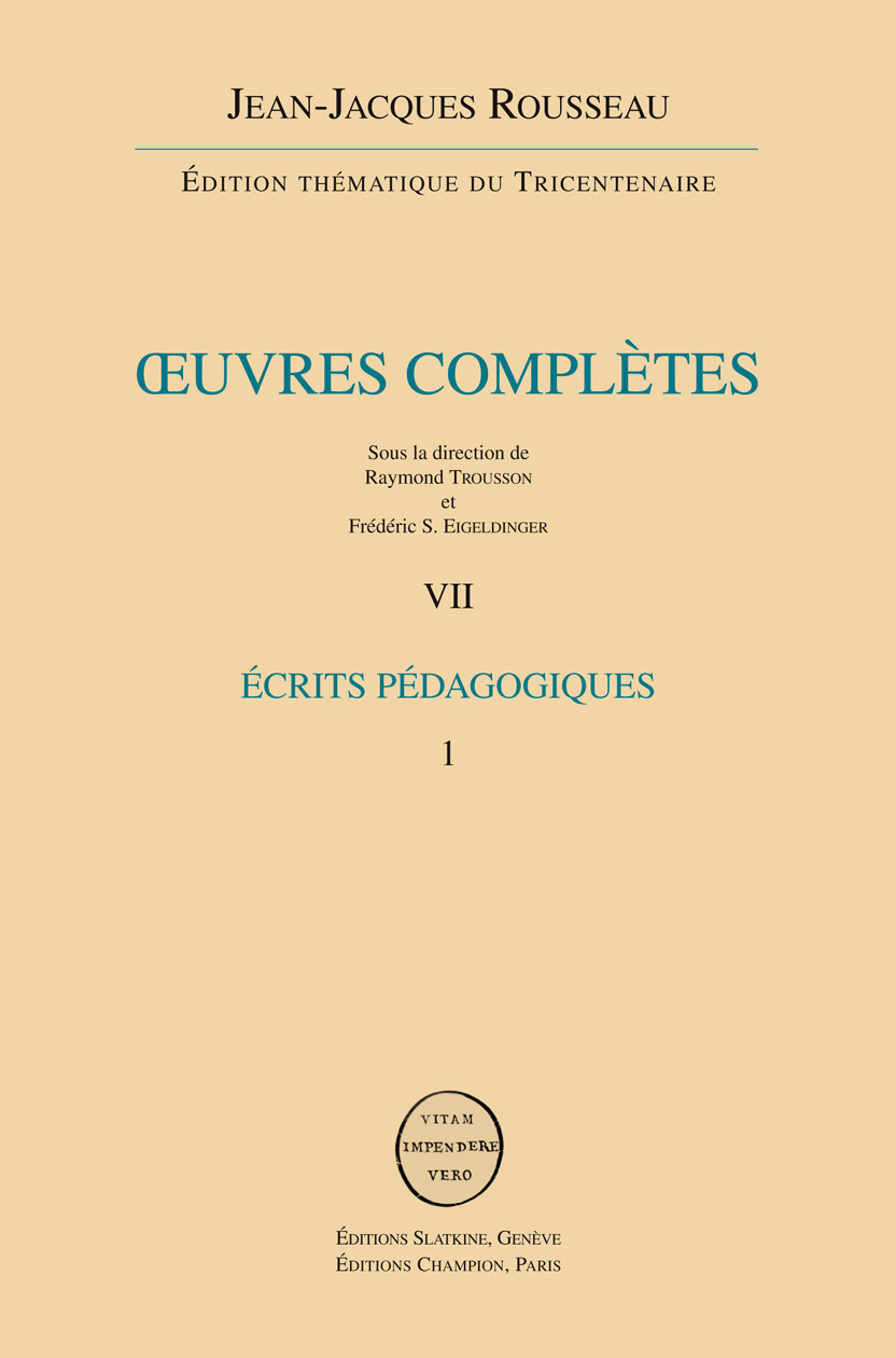 Écrits pédagogiques. 2 volumes